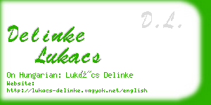 delinke lukacs business card